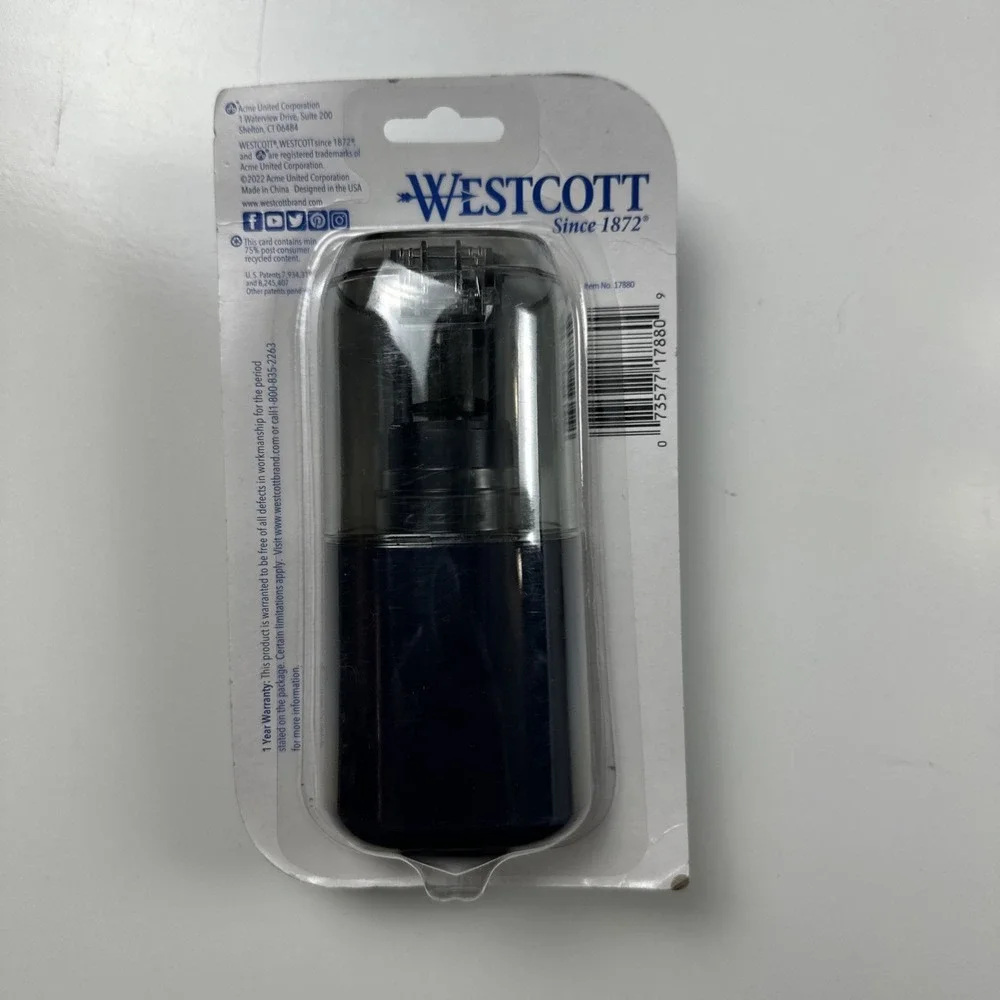 Westcott Battery Pencil Sharpener Anti Microbial iPoint Aura 17880
